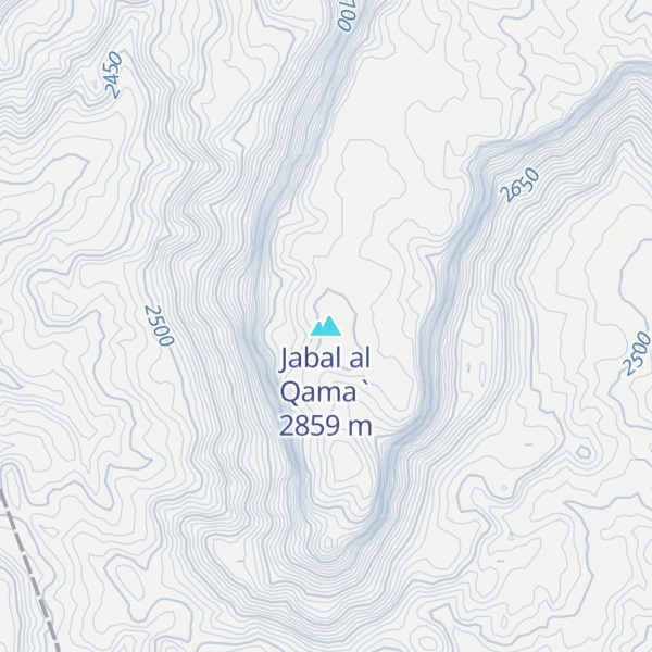 Map of Jabal al Qama`