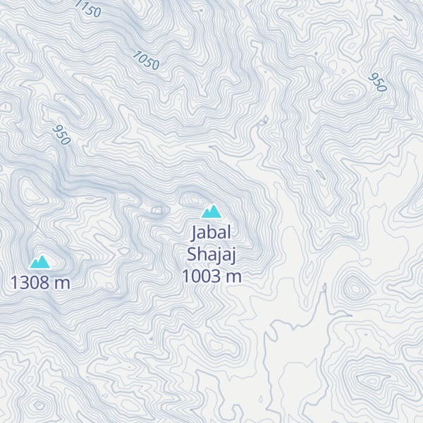 Map of Jabal Shajaj