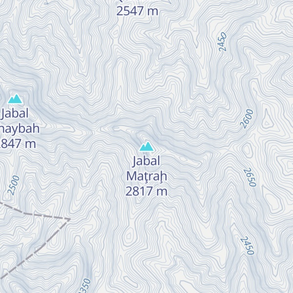 Map of Jabal Maţraḩ