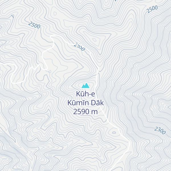 Map of Kūh-e Kūmīn Dāk