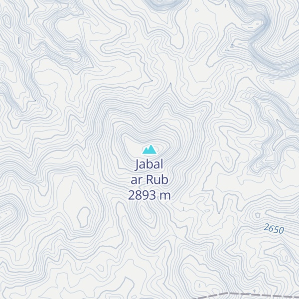 Map of Jabal ar Rub