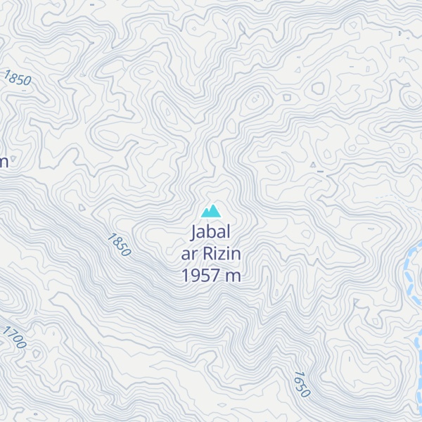 Map of Jabal ar Rizin