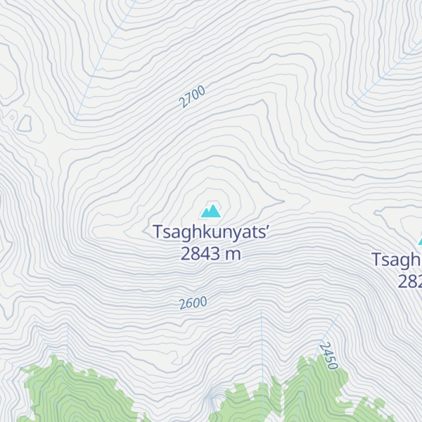 Map of Tsaghkunyats’