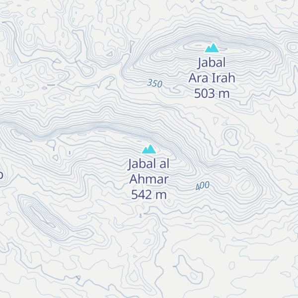 Map of Jabal al Ahmar