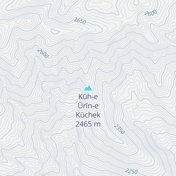 Map of Kūh-e Ūrīn-e Kūchek