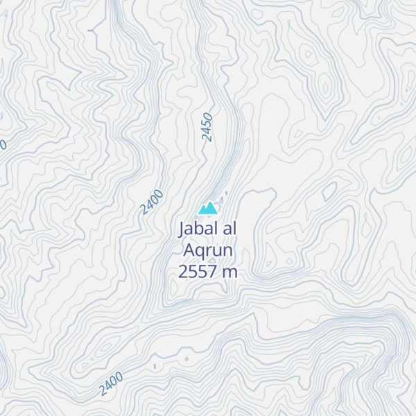 Map of Jabal al Aqrun