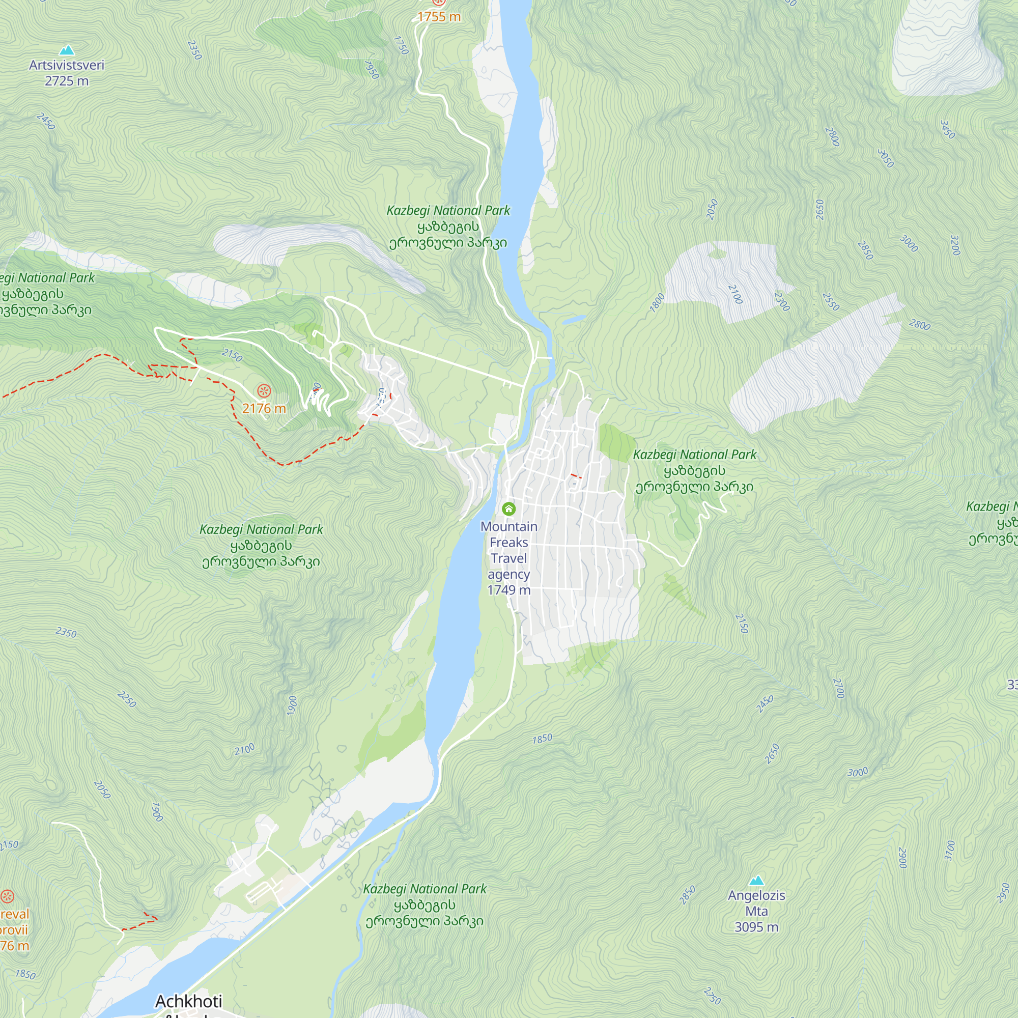 Mountain Freaks Travel agency map