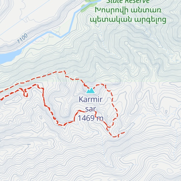 Map of Karmir sar