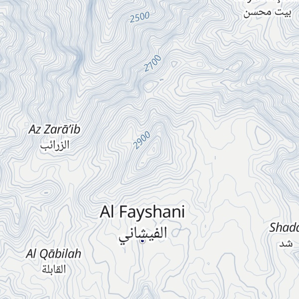 Map of Jabal Thumd