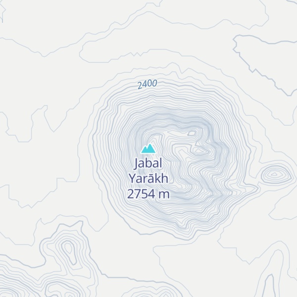 Map of Jabal Yarākh