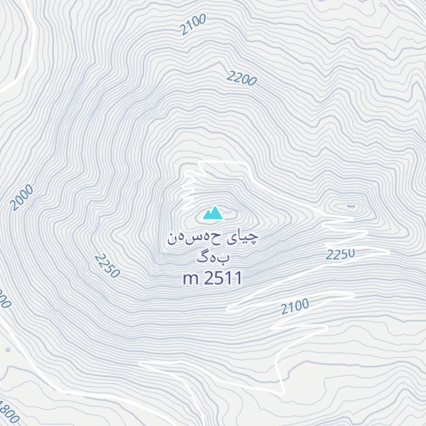 Map of چیای حەسەن بەگ