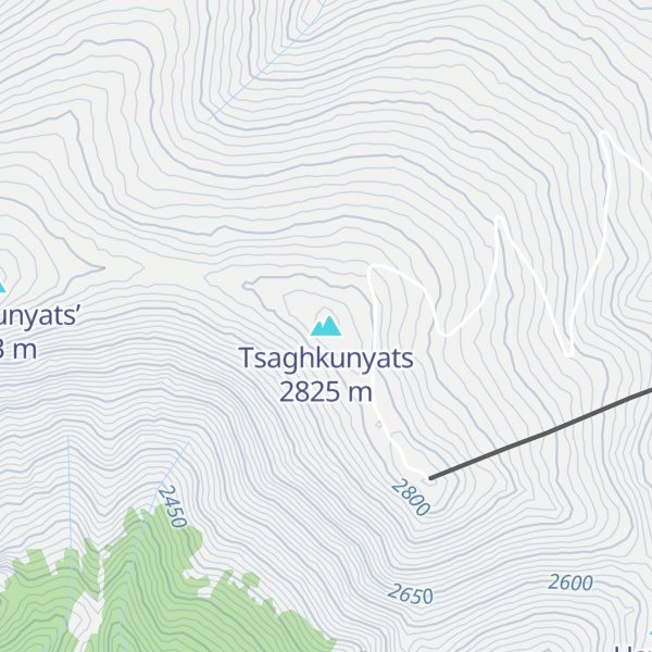 Map of Tsaghkunyats