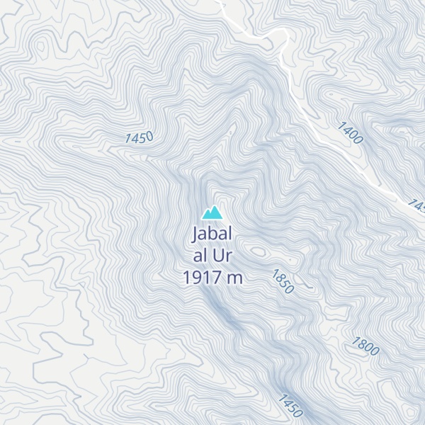 Map of Jabal al Ur