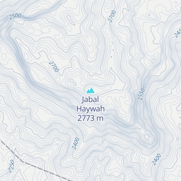 Map of Jabal Haywah
