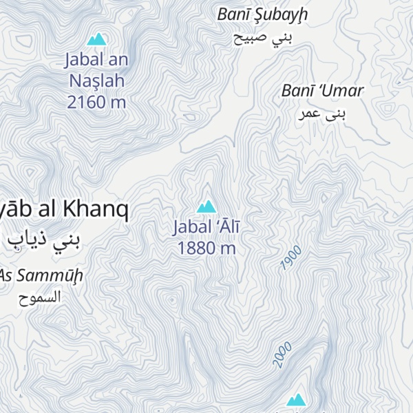 Map of Jabal ‘Ālī