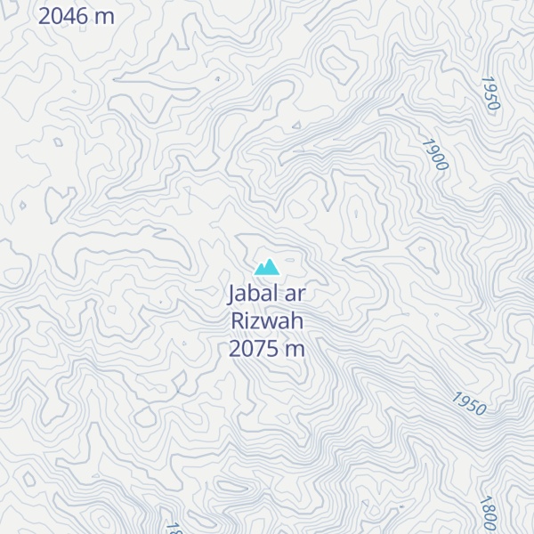 Map of Jabal ar Rizwah