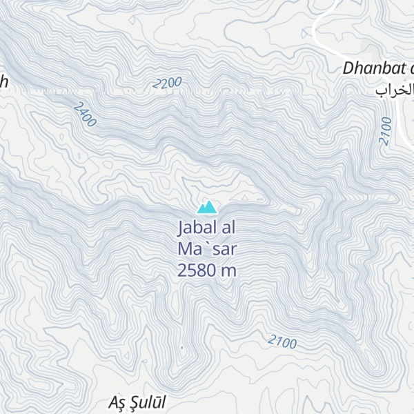 Map of Jabal al Ma`sar
