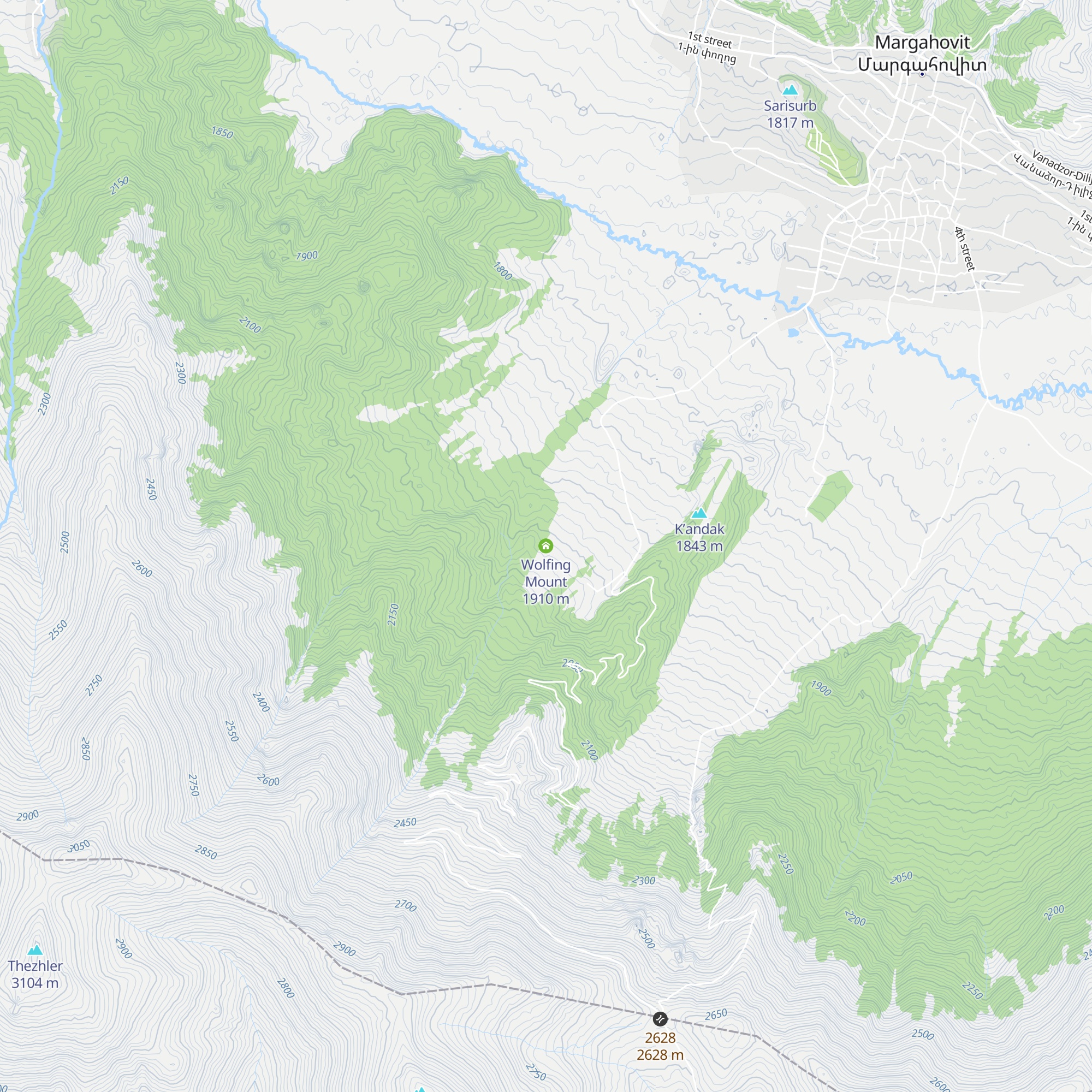 Wolfing Mount map