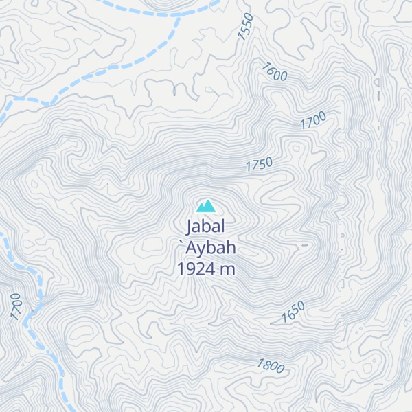 Map of Jabal `Aybah