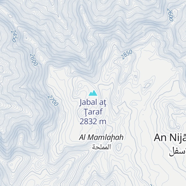 Map of Jabal aţ Ţaraf