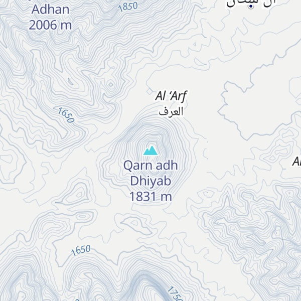 Map of Qarn adh Dhiyab