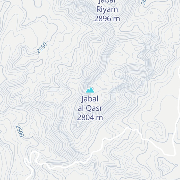Map of Jabal al Qasr