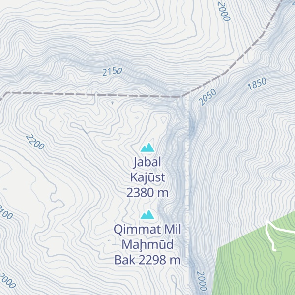 Map of Jabal Kajūst