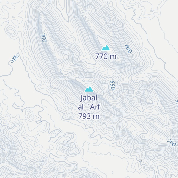 Map of Jabal al `Arf
