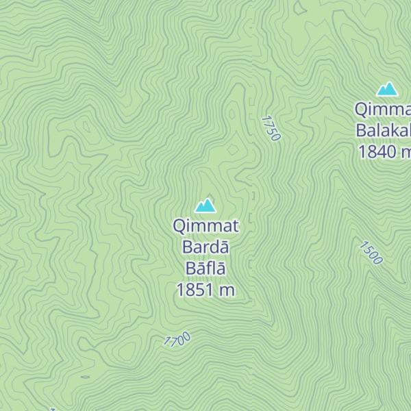 Map of Qimmat Bardā Bāflā