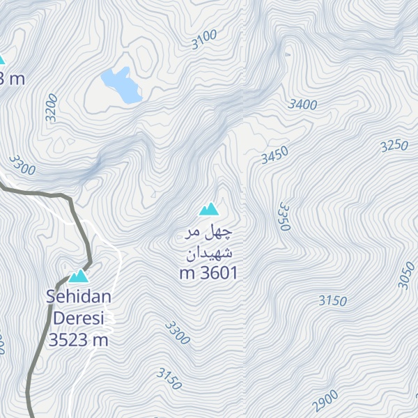 Map of چهل مر شهیدان