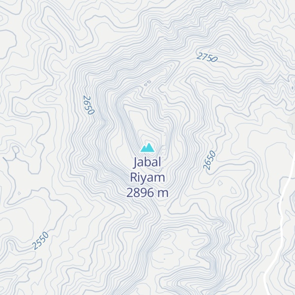 Map of Jabal Riyam