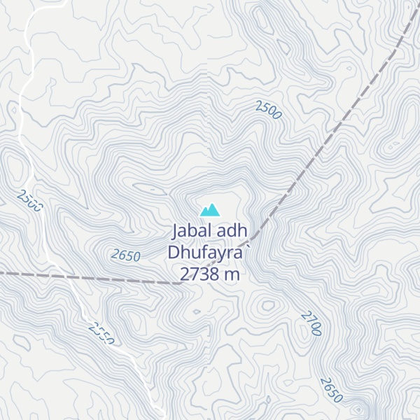 Map of Jabal adh Dhufayra`