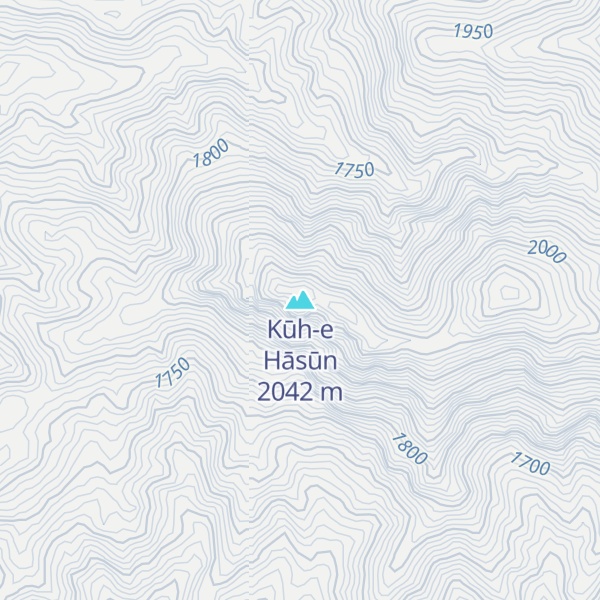 Map of Kūh-e Hāsūn