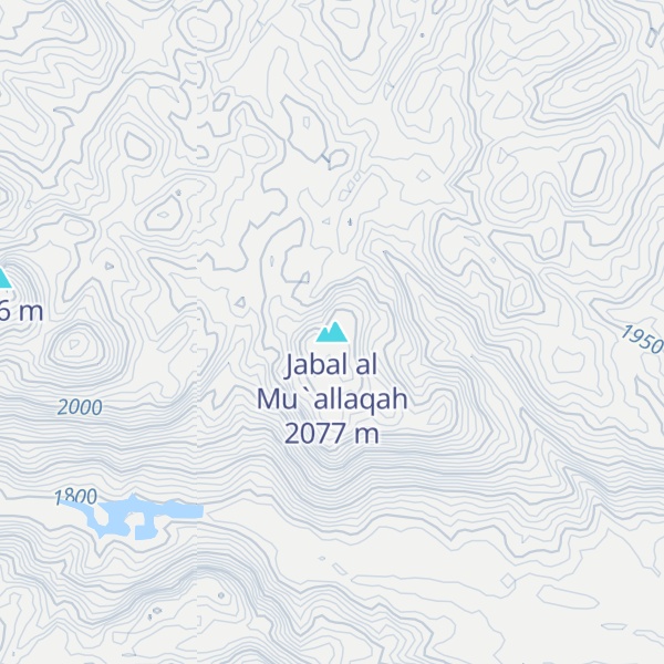 Map of Jabal al Mu`allaqah