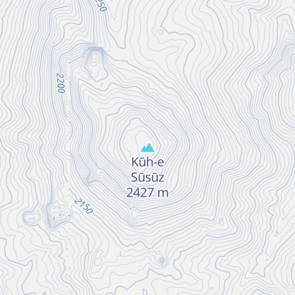 Map of Kūh-e Sūsūz