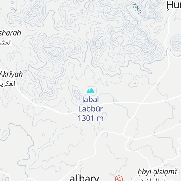 Map of Jabal Labbūr