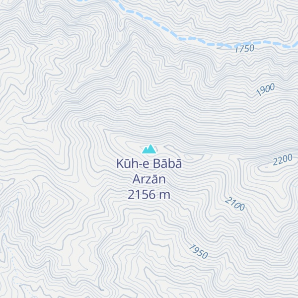 Map of Kūh-e Bābā Arzān