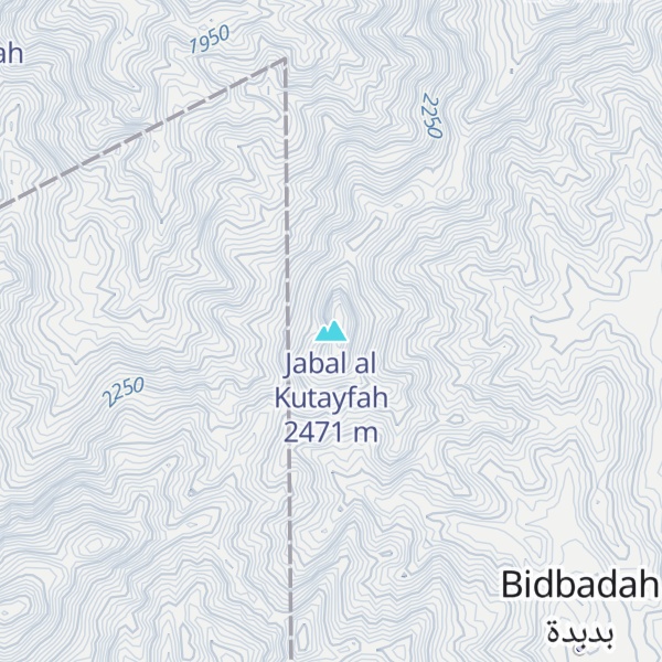 Map of Jabal al Kutayfah