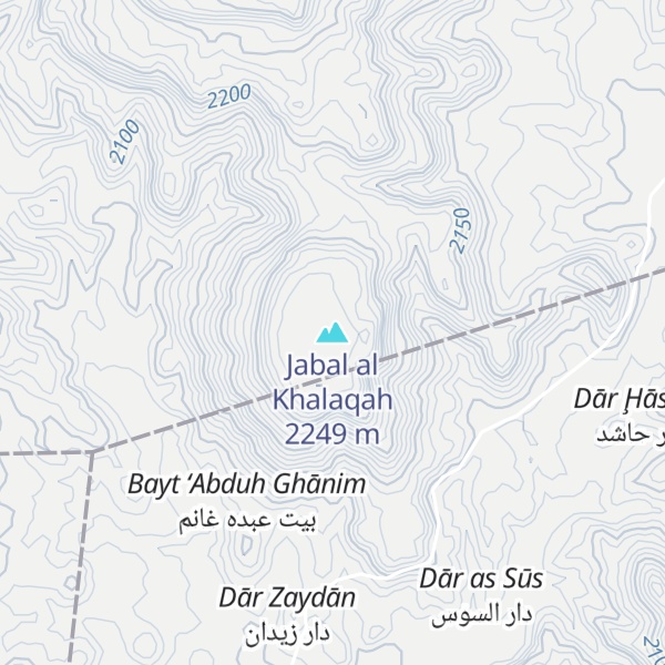 Map of Jabal al Khalaqah