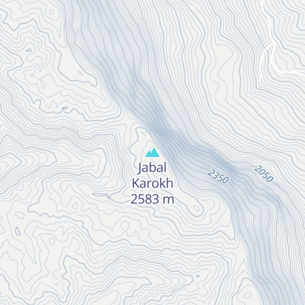 Map of Jabal Karokh