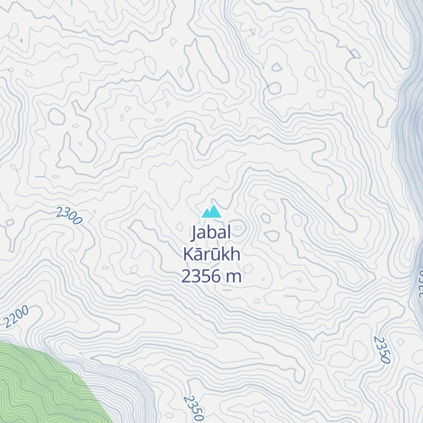 Map of Jabal Kārūkh