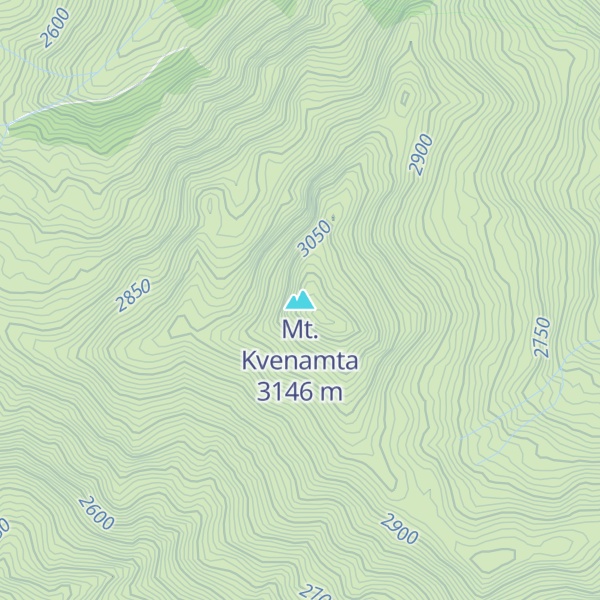 Map of Mt. Kvenamta