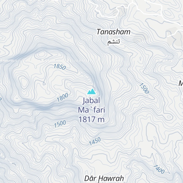Map of Jabal Ma`fari