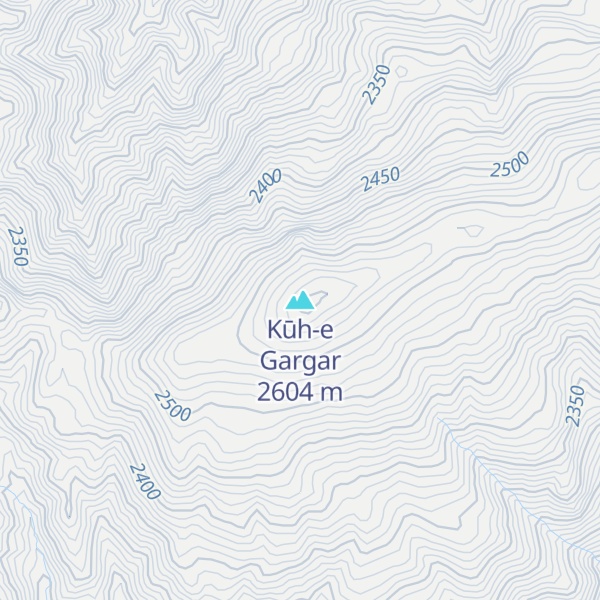 Map of Kūh-e Gargar