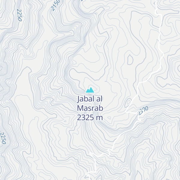 Map of Jabal al Masrab