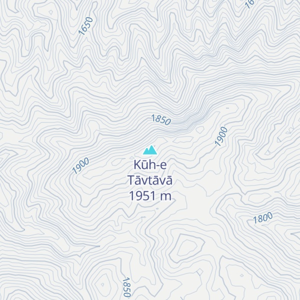 Map of Kūh-e Tāvtāvā