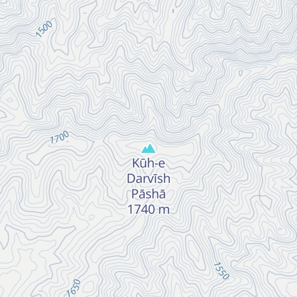 Map of Kūh-e Darvīsh Pāshā