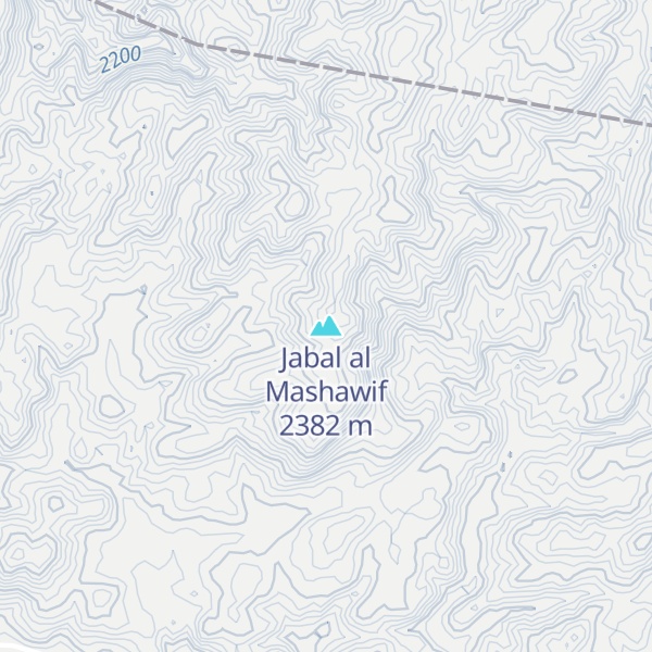 Map of Jabal al Mashawif