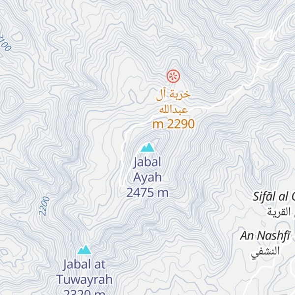 Map of Jabal Ayah