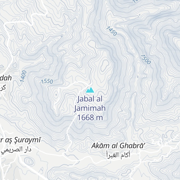 Map of Jabal al Jamimah